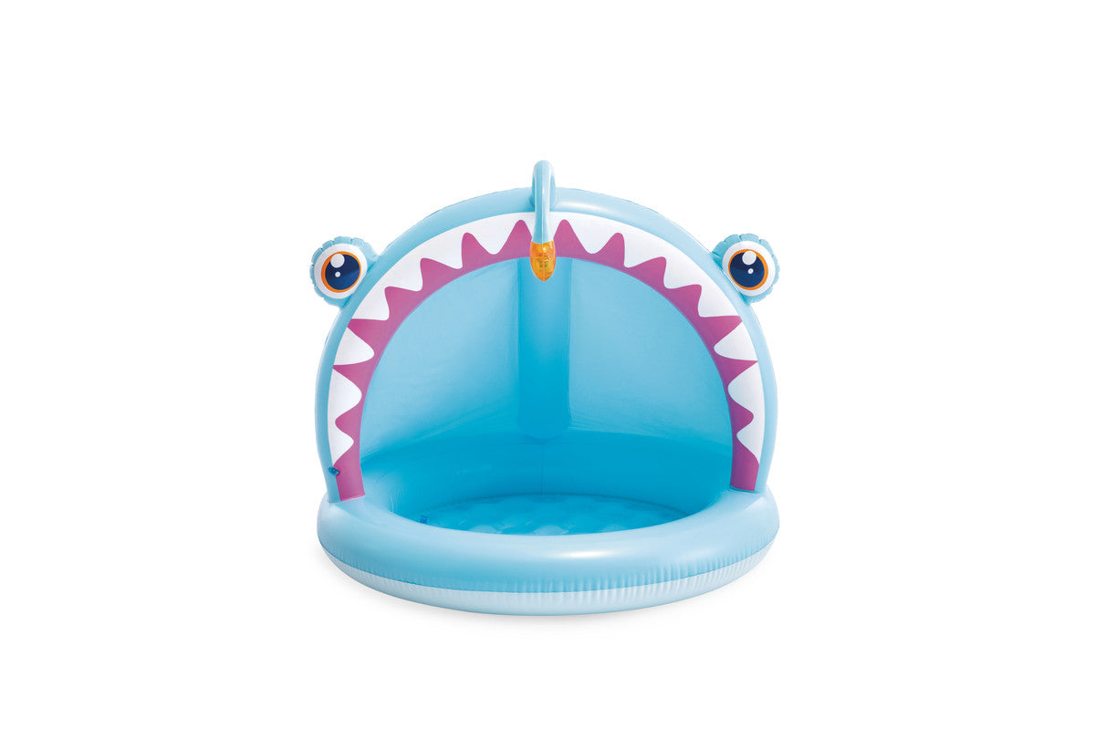 INTEX Angler Fish Baby Pool with Canopy – Inflatable Toddler Pool with UV Protection Sunshade Tail - Image 6