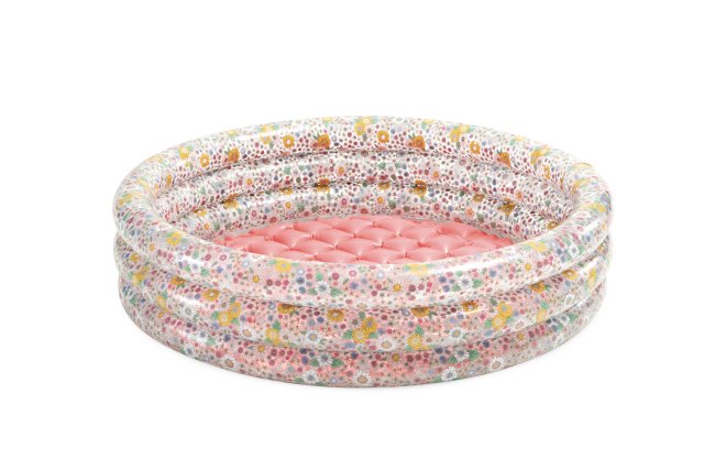 INTEX Sweet Blossom Inflatable Baby Pool – Floral Patterned Toddler Wading Pool with Padded Comfort Floor - Image 2