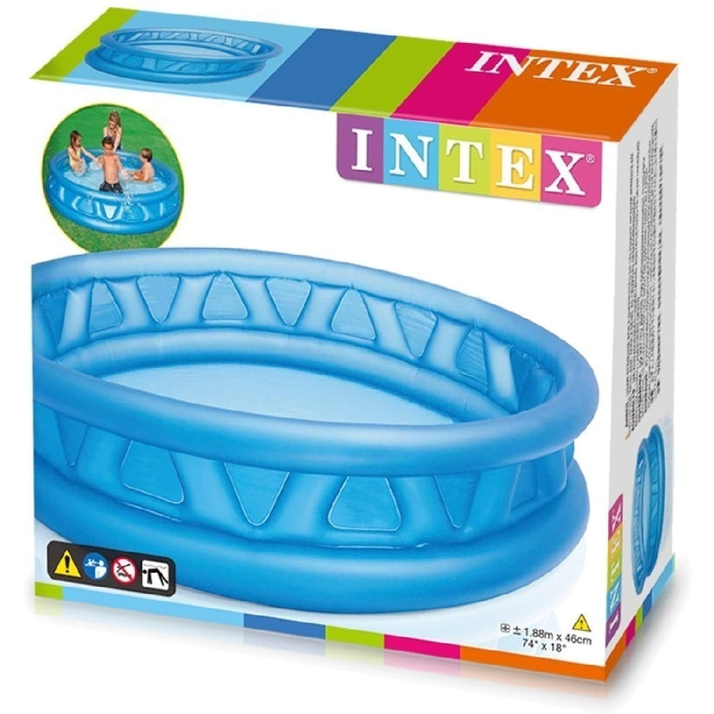 INTEX Soft-Side Inflatable Toddler Pool – 3-Ring Padded Wall Pool for Safe Backyard Water Play - Image 4