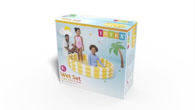 INTEX Zesty Lemon Inflatable Pool – Realistic Citrus Graphic 3-Ring Wading Pool for Refreshing Summer Fun - Image 4