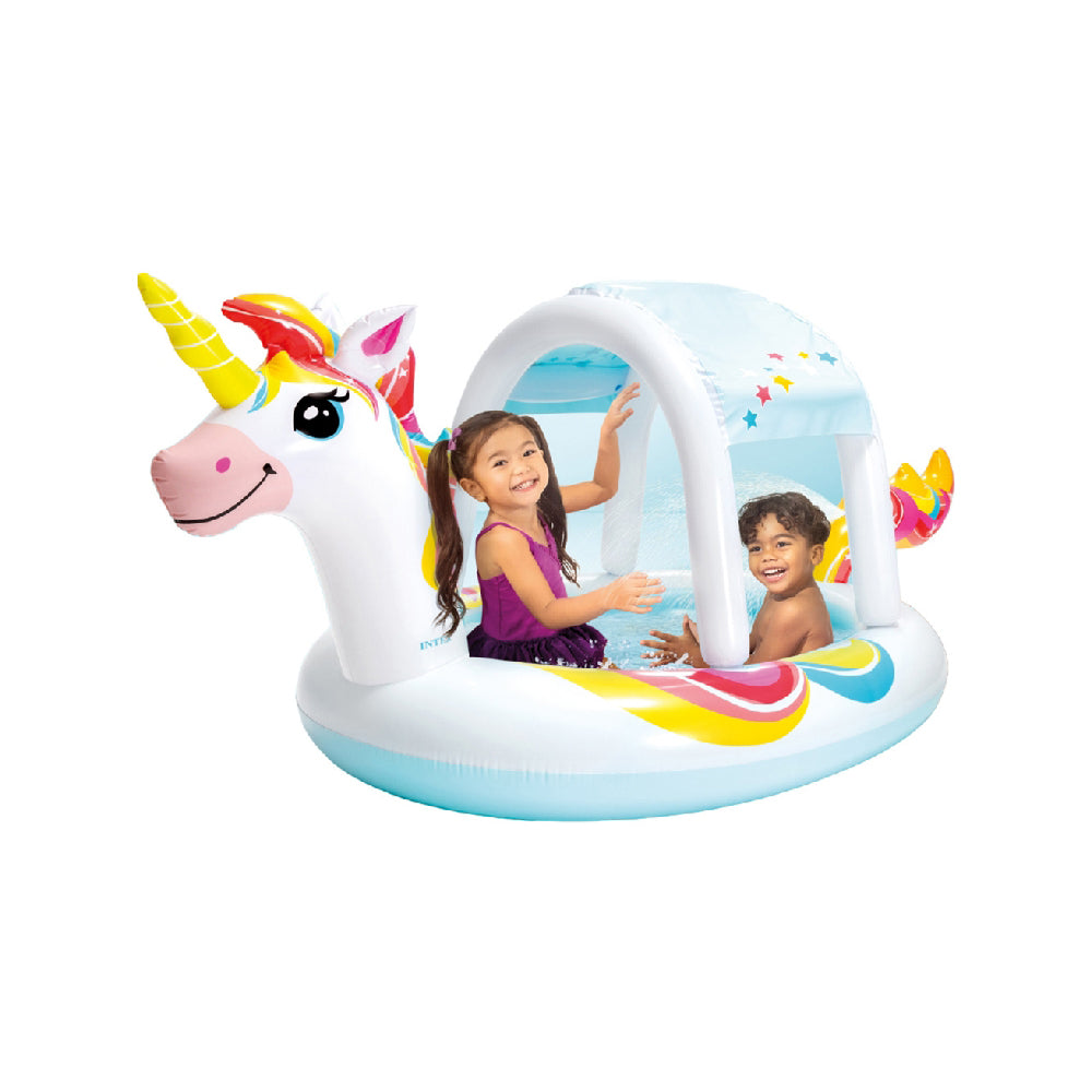 INTEX Inflatable Unicorn Spray Pool – Whimsical Backyard Toddler Pool with Built-in Water Sprayer - Image 3