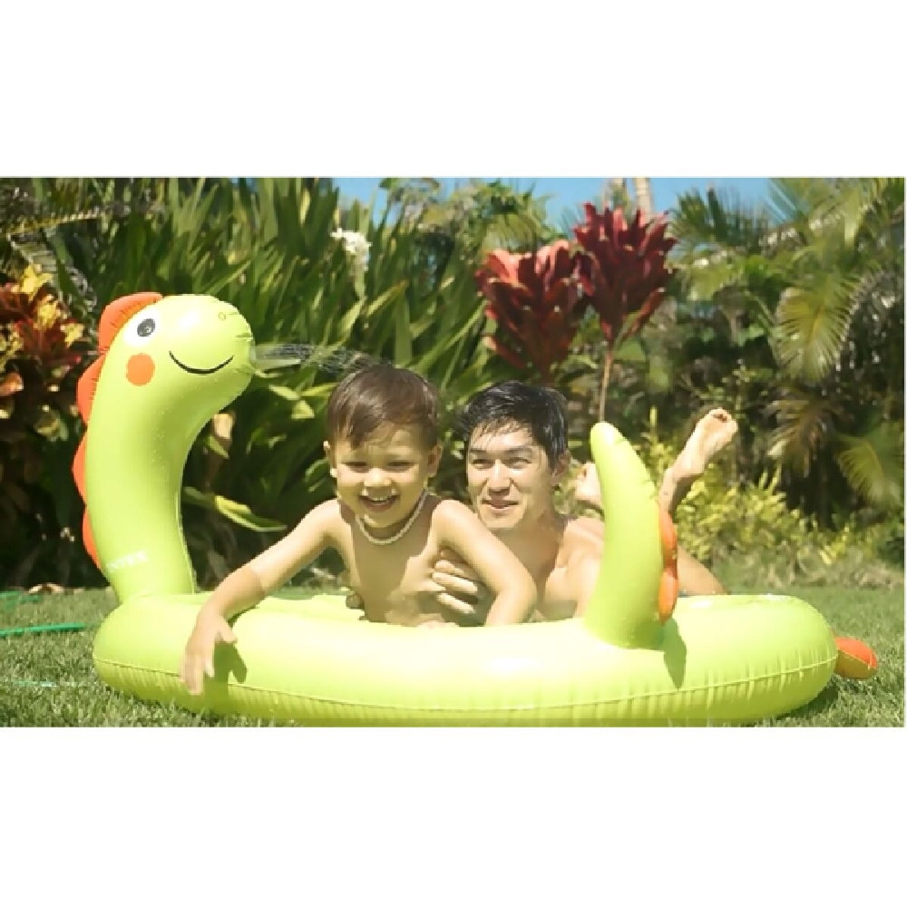 INTEX Inflatable Dinosaur Spray Pool – Prehistoric Splash Pad with Built-in Water Sprayer and Padded Floor - Image 5