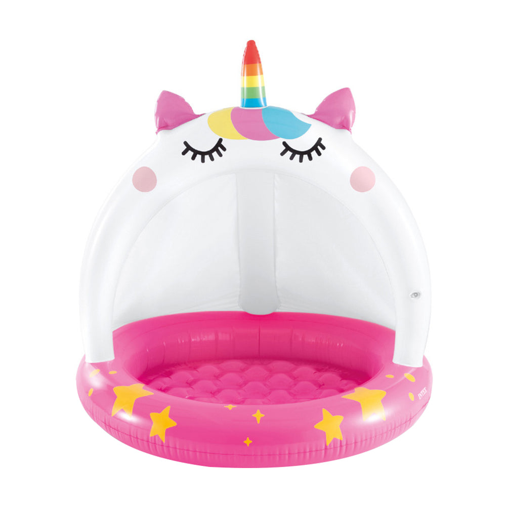 INTEX Caticorn Inflatable Baby Pool – Magical Cat-Unicorn Hybrid Toddler Splash Pool with Padded Bottom