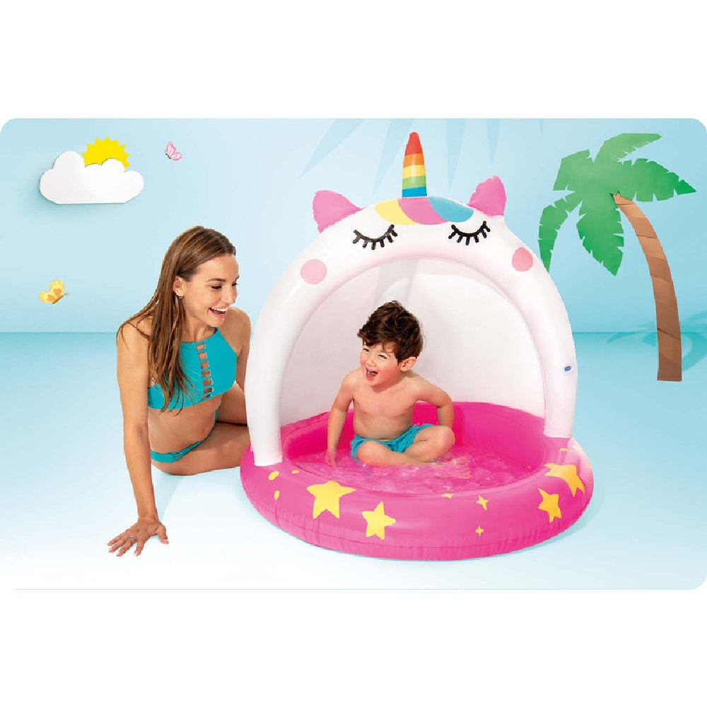 INTEX Caticorn Inflatable Baby Pool – Magical Cat-Unicorn Hybrid Toddler Splash Pool with Padded Bottom - Image 4