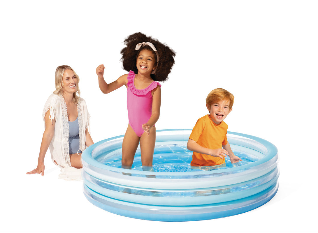INTEX Bliss Inflatable Splash Pool – Extra-Soft Inflatable Base Wading Pool for Safe Toddler Play