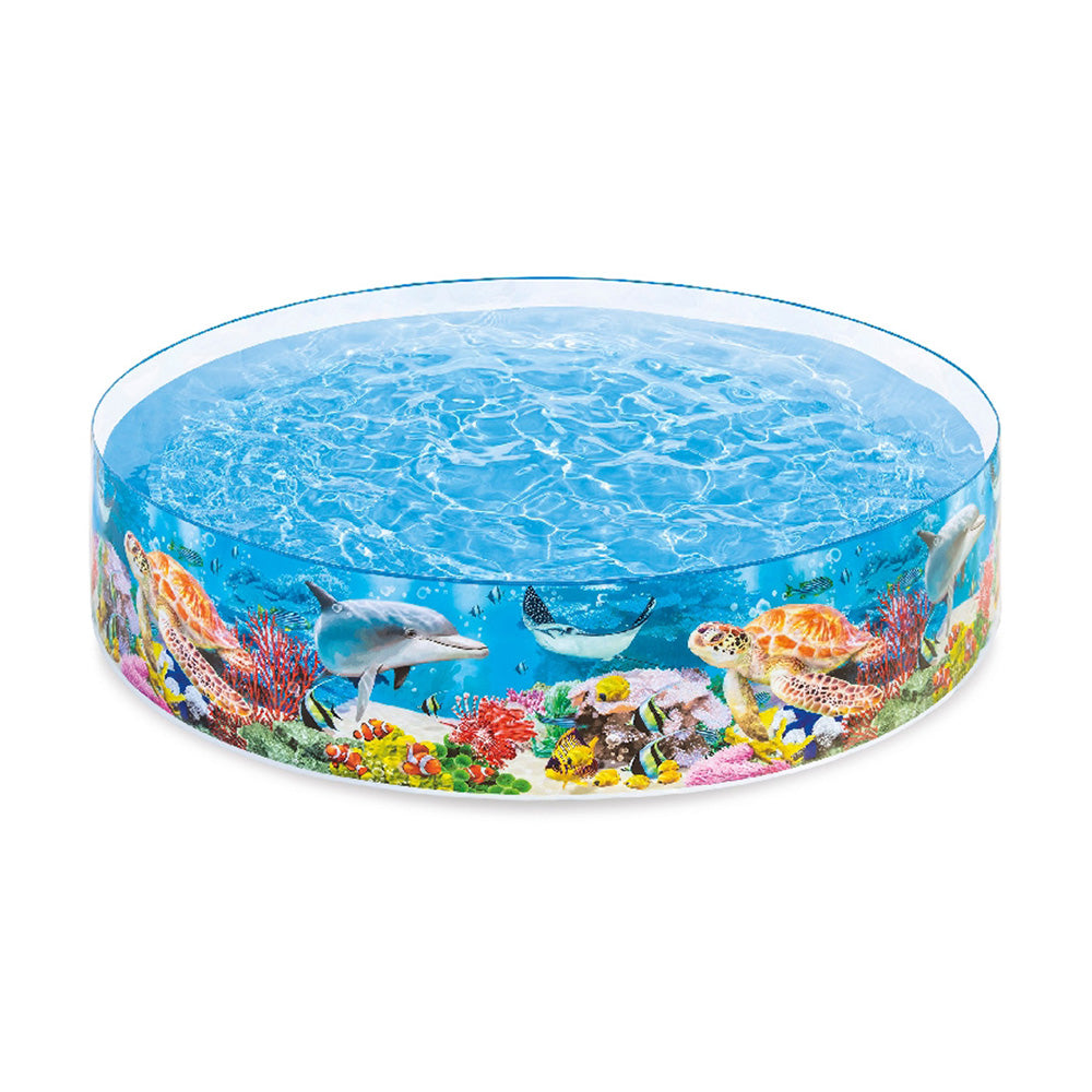 INTEX Shapeset Reef Swimming Pool – Fun Geometric Patterned Inflatable Splash Pool for Toddlers - Image 2