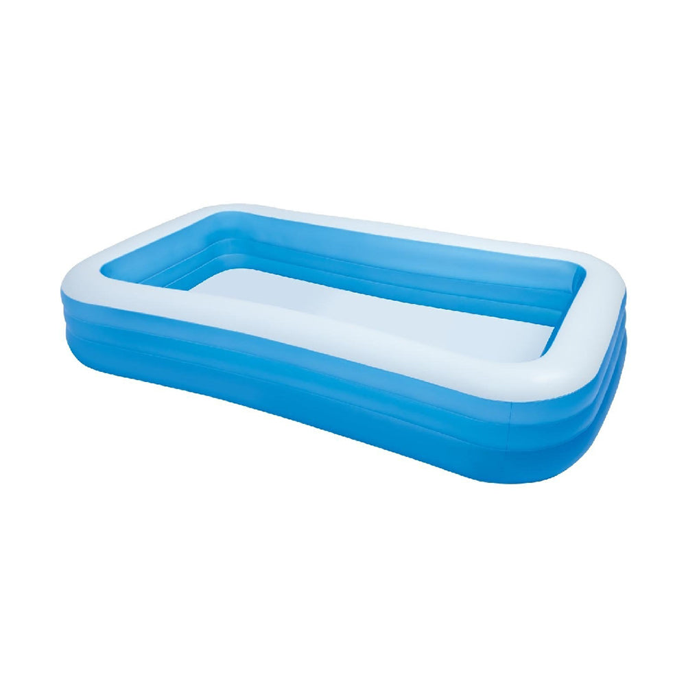 INTEX 10ft Classic Swim Center Family Pool – Deluxe Rectangular Inflatable Pool with Double Valve System