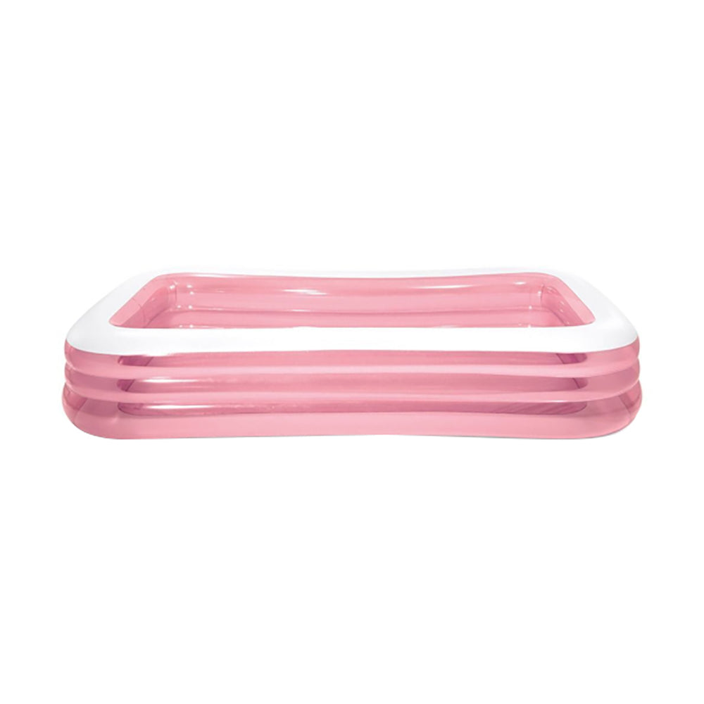 INTEX 10ft Rectangular Swim Center Family Pool – Extra-Wide Sidewalls for Durable Backyard Fun