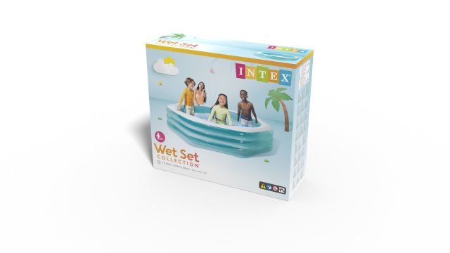 INTEX 10ft Octagonal Family Pool – Wide-Wall Inflatable Backyard Lounge Pool for Supervised Child Play - Image 4