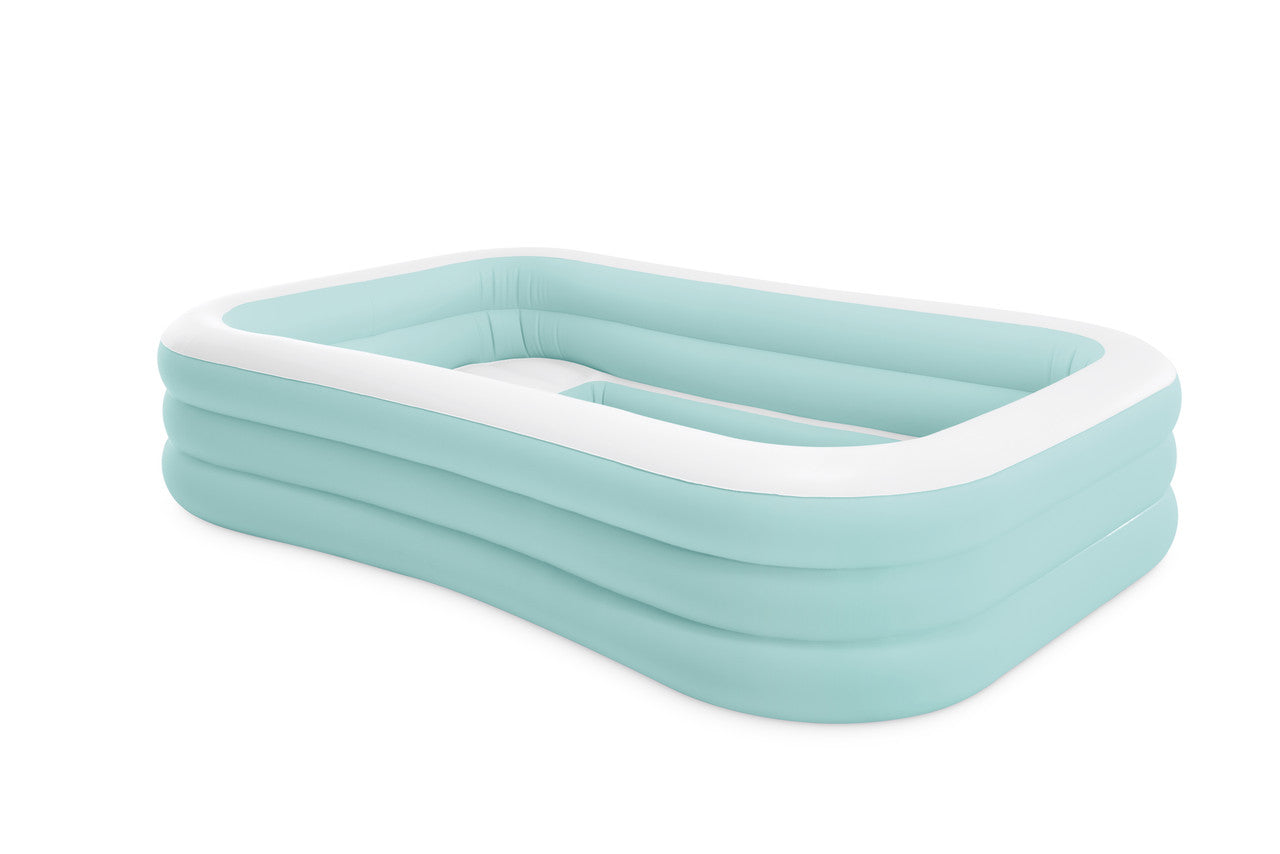 INTEX Swim Center Family Lounge Pool – 7.5ft Inflatable Pool with Built-in Bench Seating & Cup Holders - Image 2