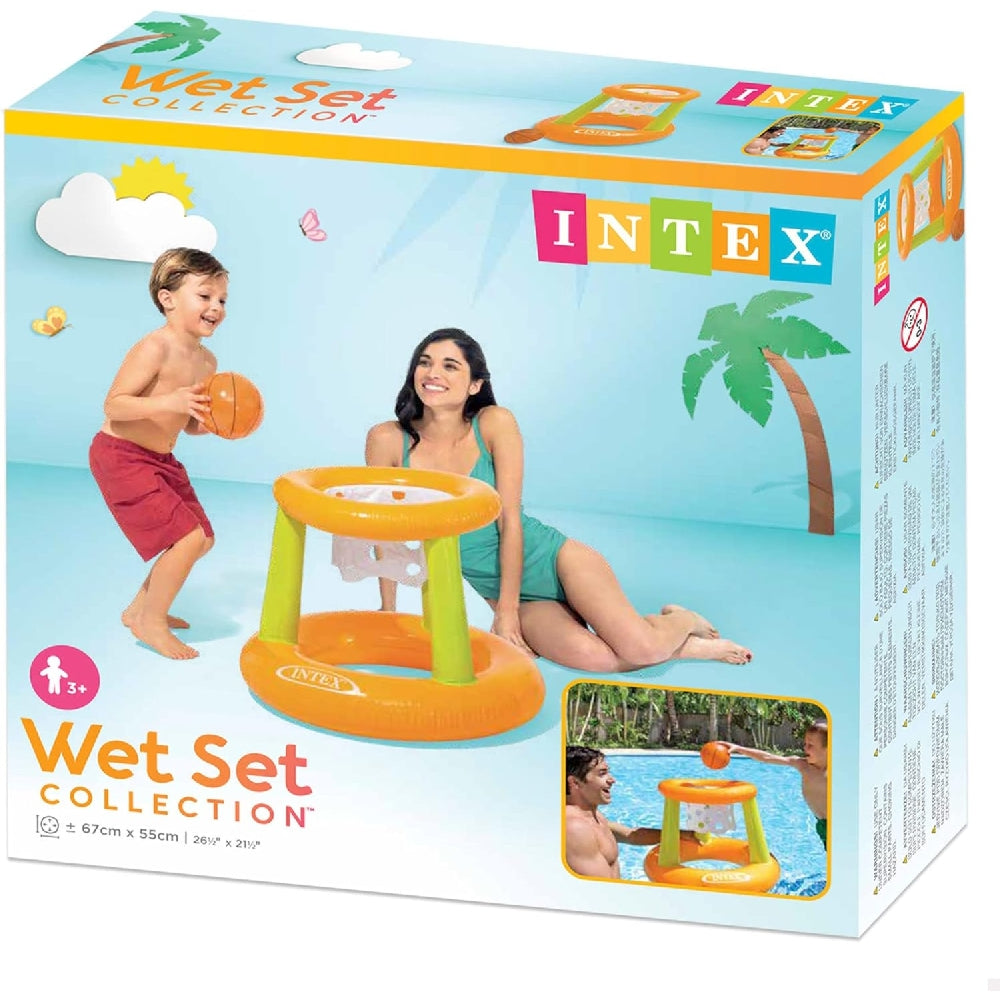 INTEX Floating Hoops Inflatable Basketball Game – Water-Based Sports Set with Net and Inflatable Ball - Image 3