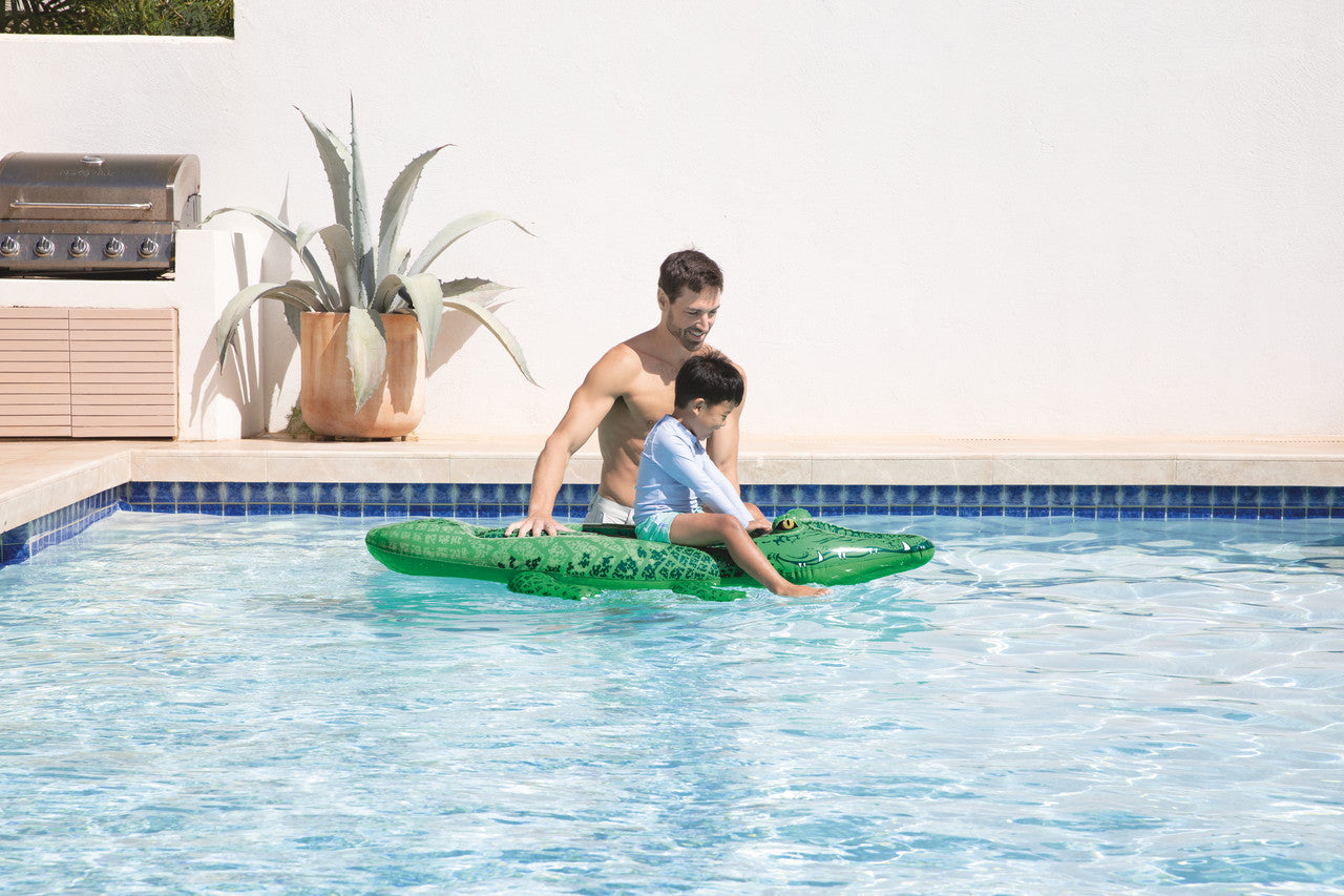 INTEX Gator Ride-On Inflatable Float – Realistic Crocodile Graphics with Heavy-Duty Safety Handles - Image 5