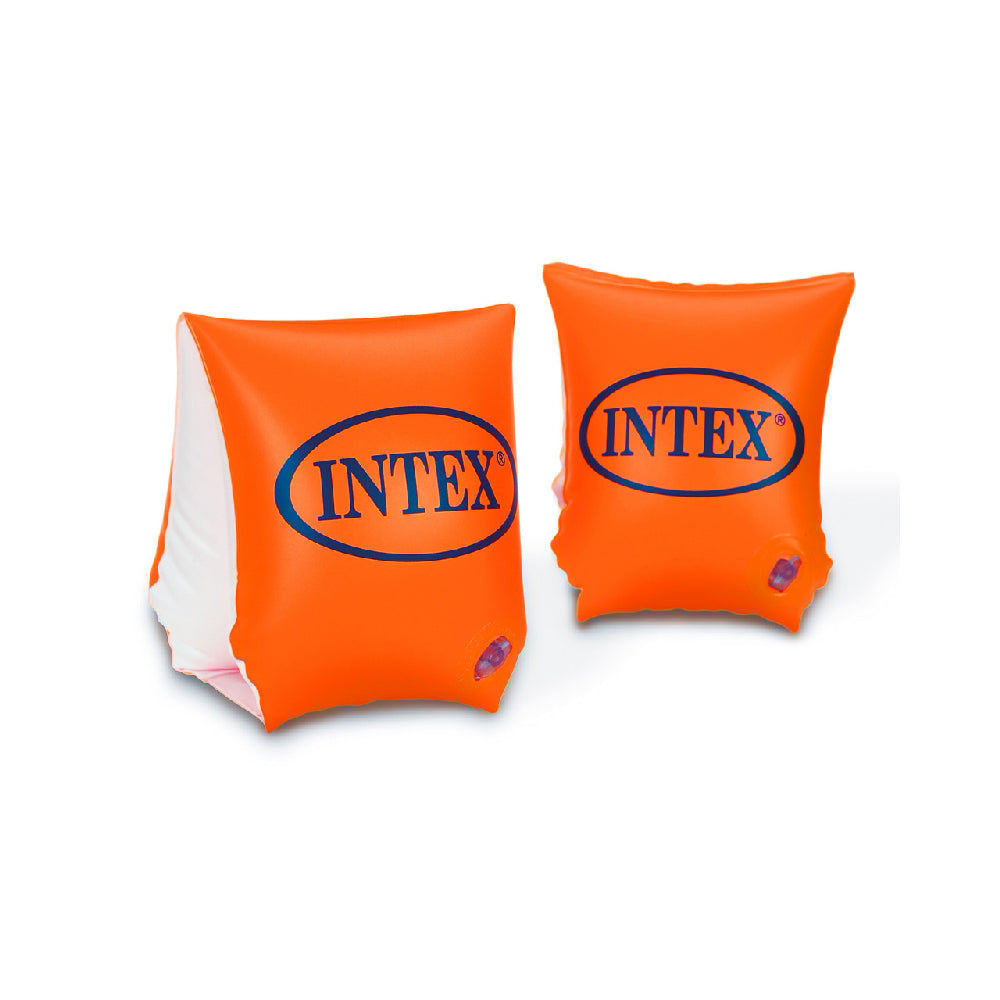 INTEX Deluxe Safety Arm Bands – Dual Air Chamber Inflatable Water Wings for Extra Stability & Buoyancy