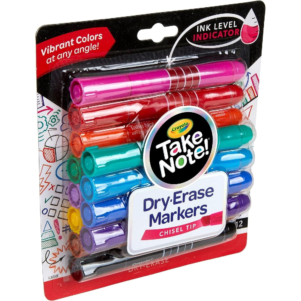 CRAYOLA LLC Crayola Take Note Dry Erase Markers Unisex, 10+ Years, Pack of 12 - Image 4
