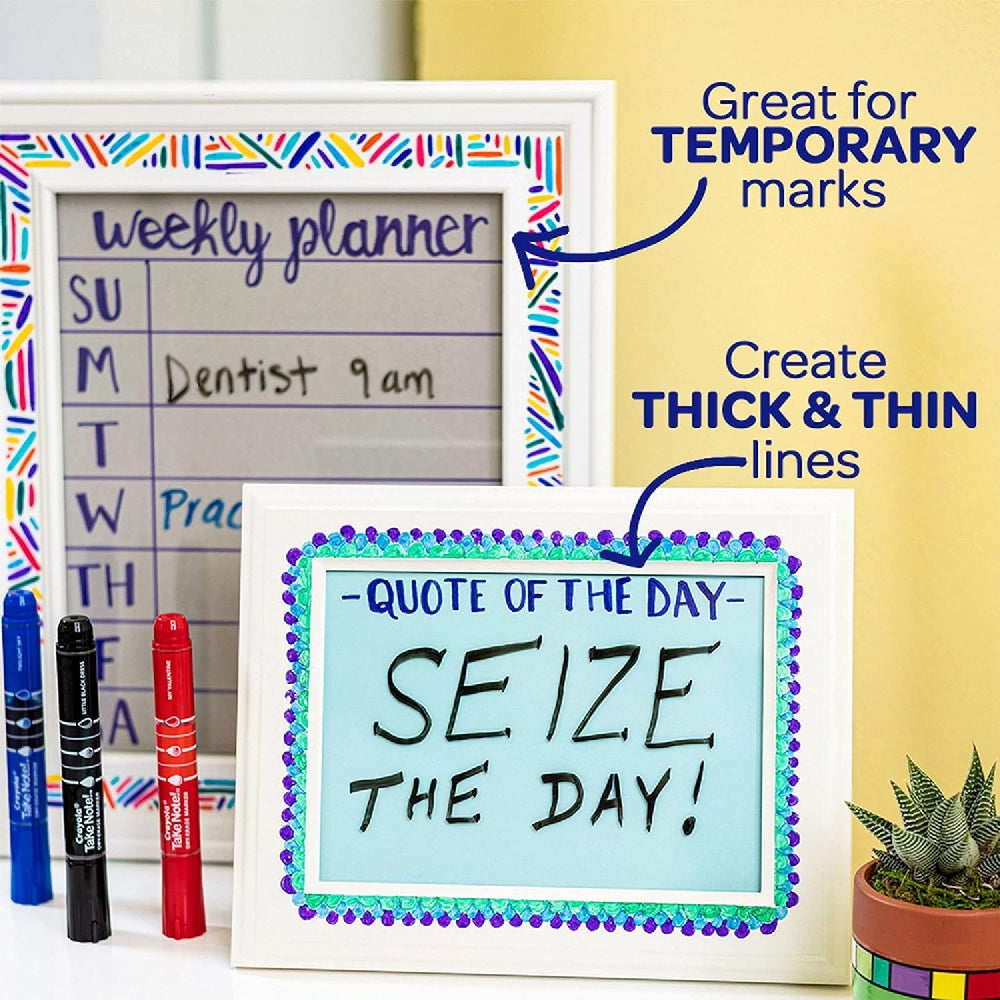 CRAYOLA LLC Crayola Take Note Dry Erase Markers Unisex, 10+ Years, Pack of 12 - Image 7