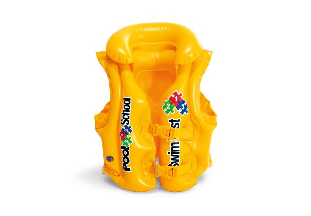 INTEX Pool School Step 2 Swim Vest – Inflatable Buoyancy Aid with Adjustable Buckles & Safety Collar - Image 2