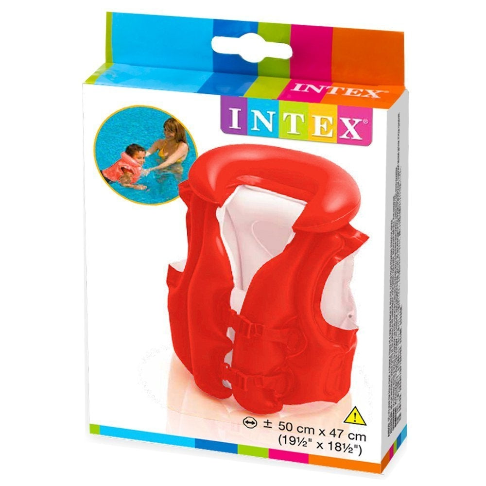 INTEX Deluxe Inflatable Swim Vest – Step 2 Water Confidence Aid with 3 Air Chambers & Quick-Release Buckles - Image 3