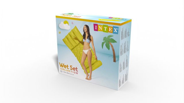 INTEX Transparent Water Hammock Mattress – Ergonomic Mesh Bottom Inflatable Pool Lounge with Headrest (13+) - Image 5