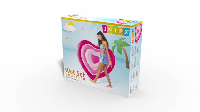 INTEX Sweetheart Inflatable Pool Float – Romantic Heart-Shaped Red Swim Ring for Pool and Beach - Image 4