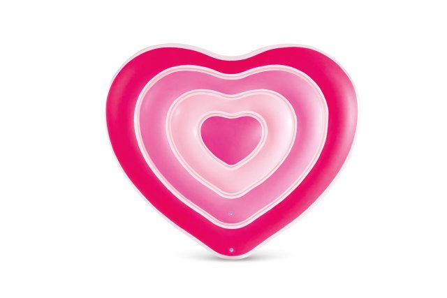 INTEX Sweetheart Inflatable Pool Float – Romantic Heart-Shaped Red Swim Ring for Pool and Beach