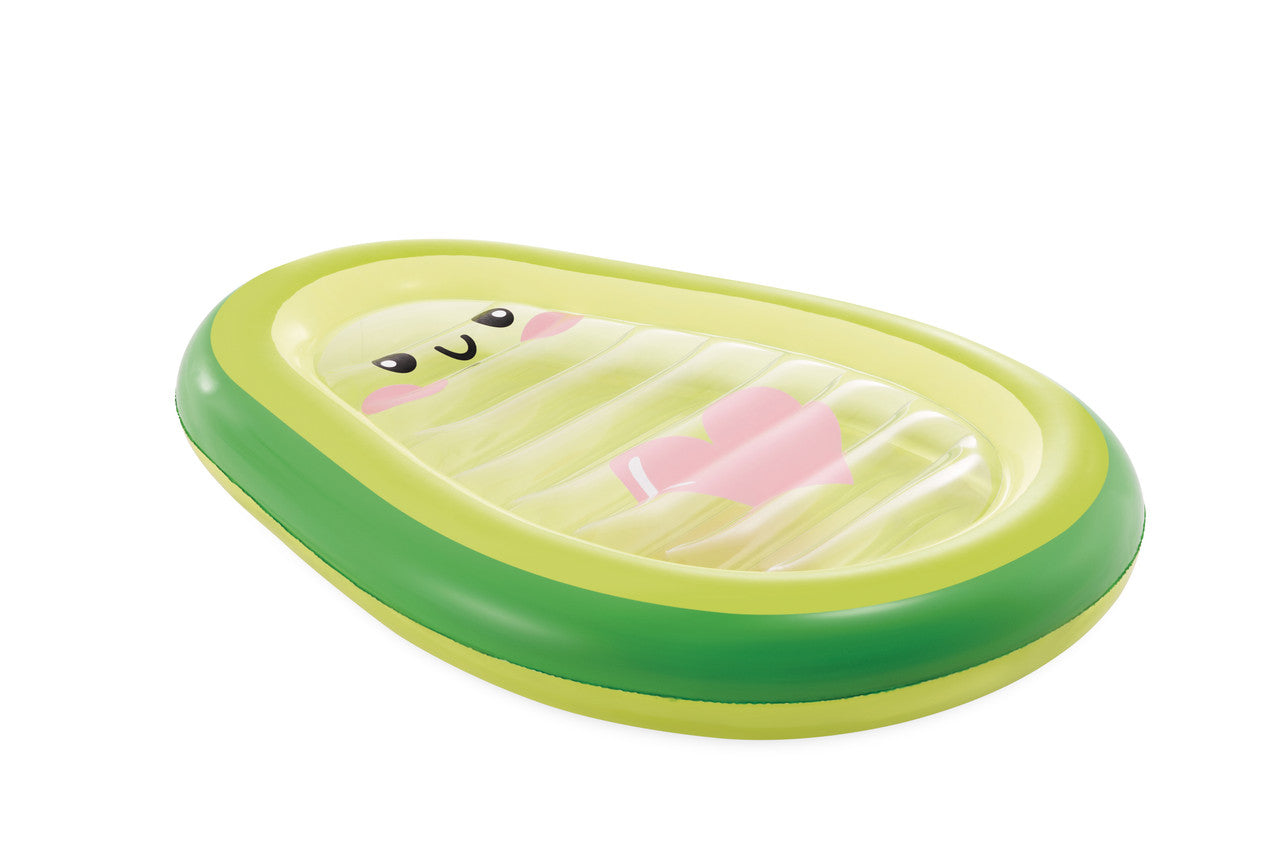 INTEX Avocado Buddy Inflatable Float – Realistic Fruit Shape Pool Lounge with Removable "Pit" Beach Ball