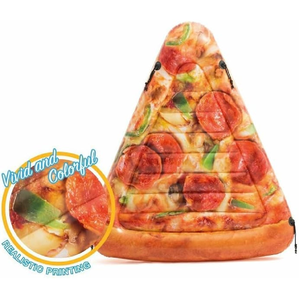 INTEX Giant Inflatable Pizza Slice Mat – Photorealistic Pizza Float with Bungee Connectors to Form a Whole Pie - Image 2