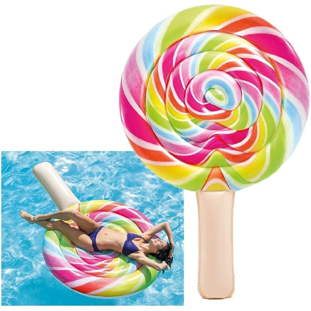 INTEX Giant Lollipop Inflatable Float – Colorful Sweet-Treat Themed Water Lounge for Pool or Beach (13+) - Image 2