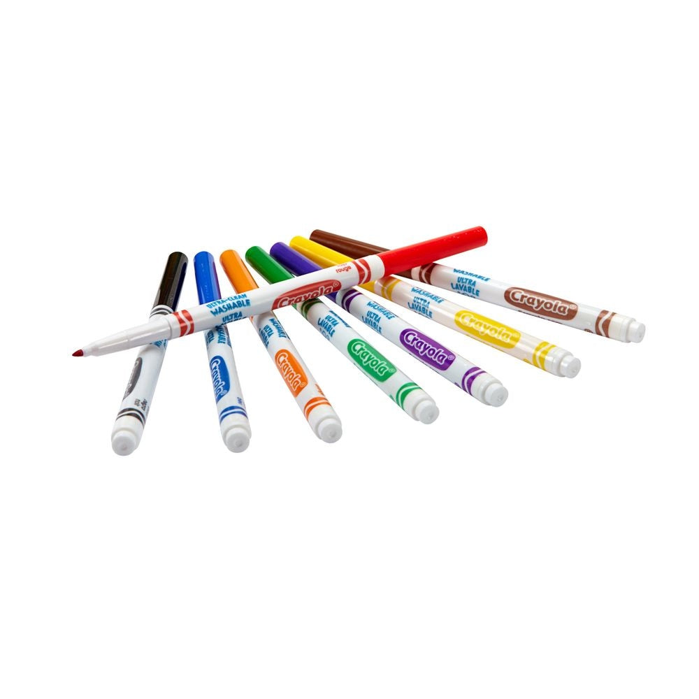 CRAYOLA LLC Crayola Ultra-Clean Washable Fine Liner Markers Unisex, 3-4 Years, Pack of 8 - Image 3
