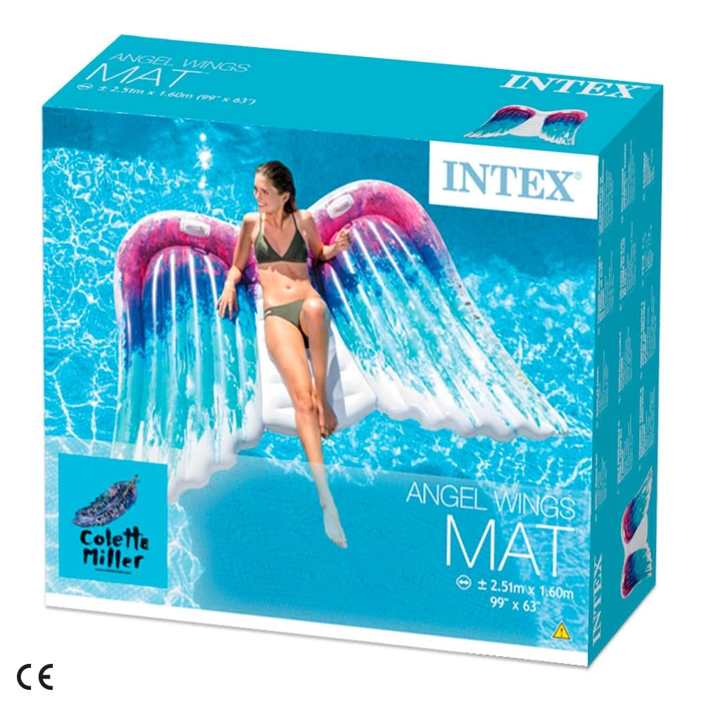 INTEX Angel Wings Inflatable Pool Float – Oversized Designer Swim Lounge for Teens & Adults (Girls 13+) - Image 4