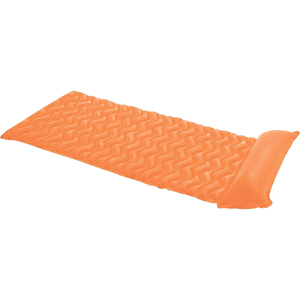 INTEX Tote-N-Float Wave Mats (3-Pack) – Assorted Brightly Colored Inflatable Pool Mattresses with Pillows - Image 3