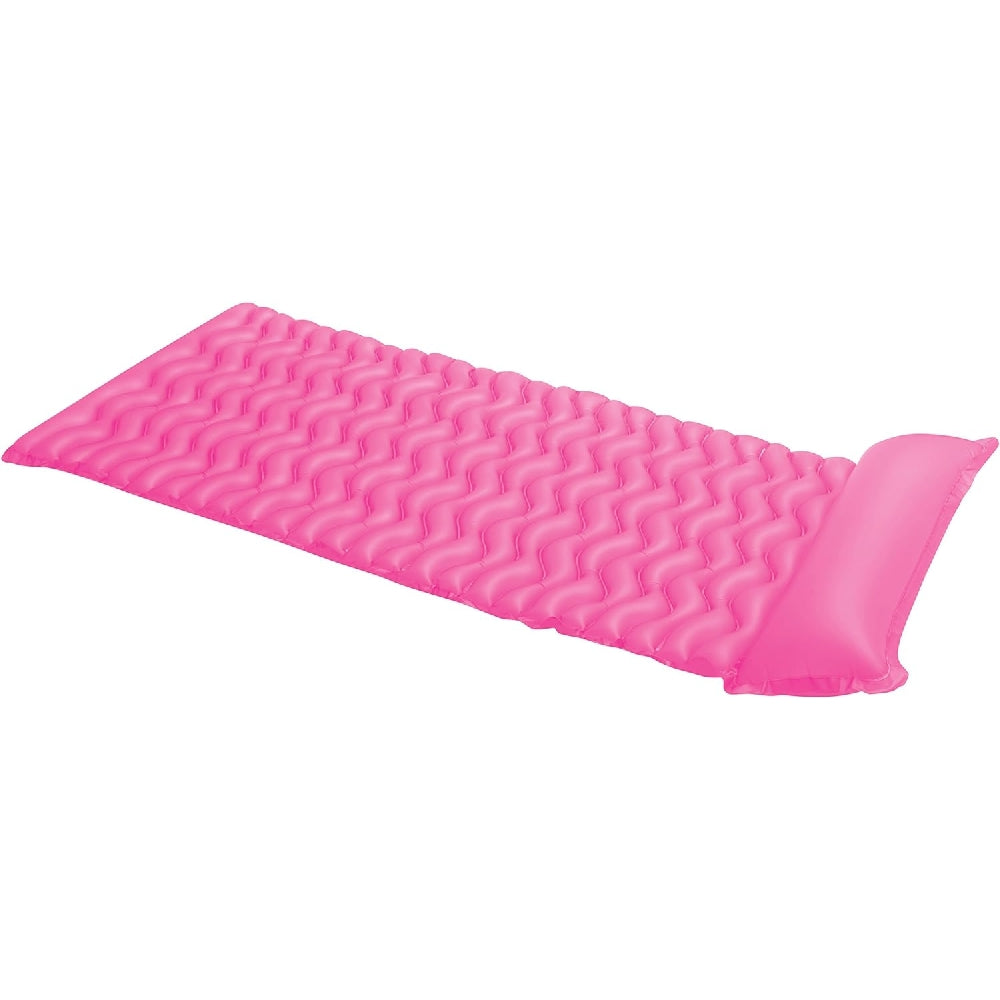 INTEX Tote-N-Float Wave Mats (3-Pack) – Assorted Brightly Colored Inflatable Pool Mattresses with Pillows - Image 4