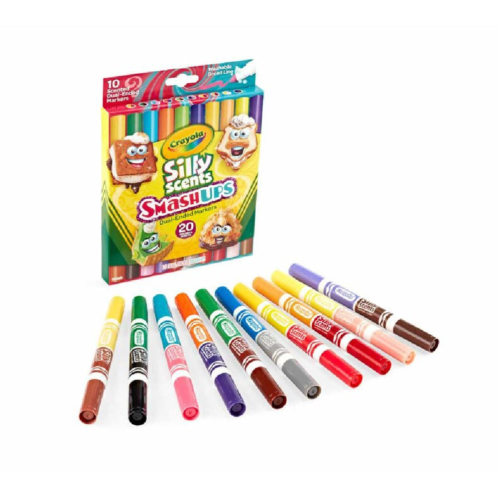 CRAYOLA LLC Crayola Silly Scents Smash Ups – 10 Dual-Ended Washable Markers with Sweet Scents - Image 2
