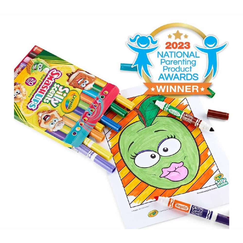 CRAYOLA LLC Crayola Silly Scents Smash Ups – 10 Dual-Ended Washable Markers with Sweet Scents - Image 5