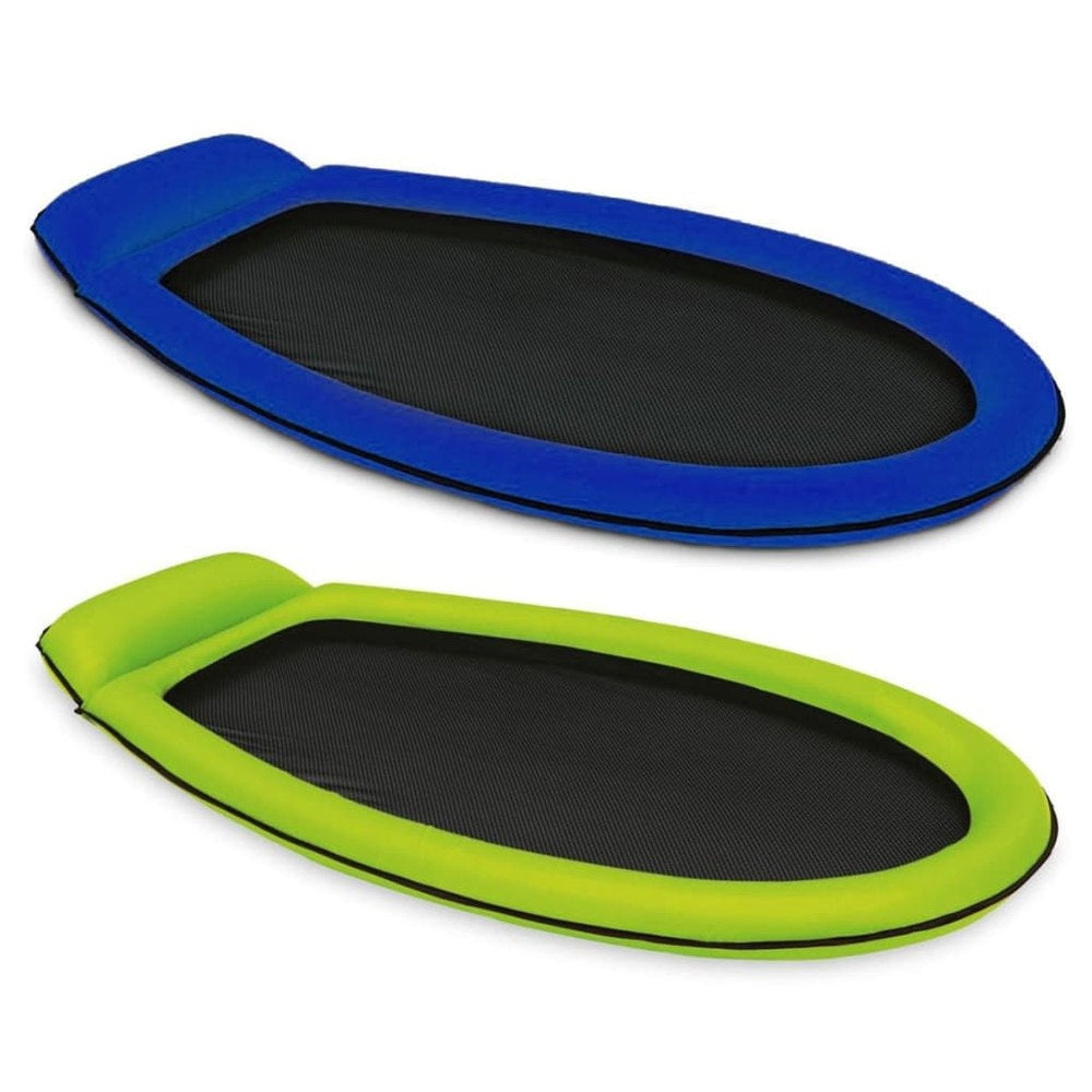 INTEX Mesh Inflatable Pool Lounge – Comfortable Cooling Fabric Seat and Contoured Backrest for Water Relaxation