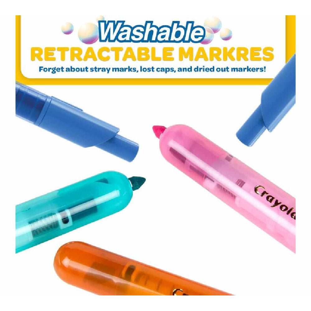CRAYOLA LLC Crayola Clicks Washable Markers – 10 Count Retractable, No Cap Needed - Image 5