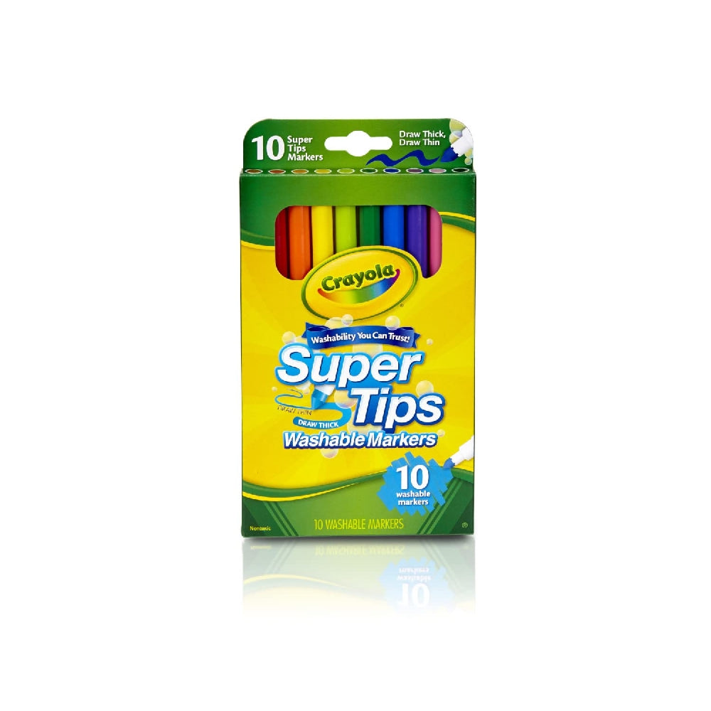 CRAYOLA LLC Crayola Super Tips Washable Markers Unisex, 3+ Years, Pack of 10 - Image 3