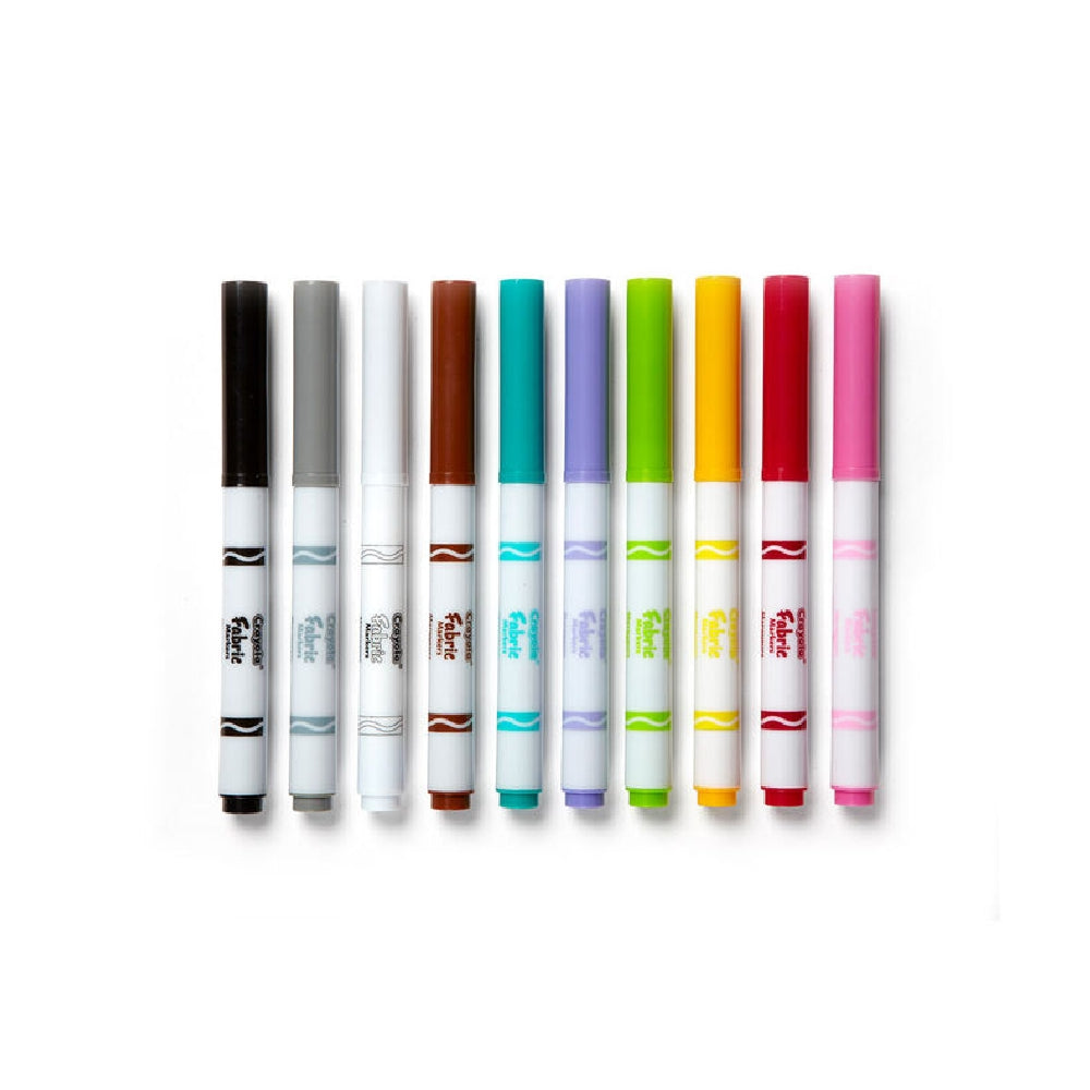 CRAYOLA LLC Crayola Fine Line Fabric Markers Unisex, 5-7 Years, Pack of 10 - Image 2