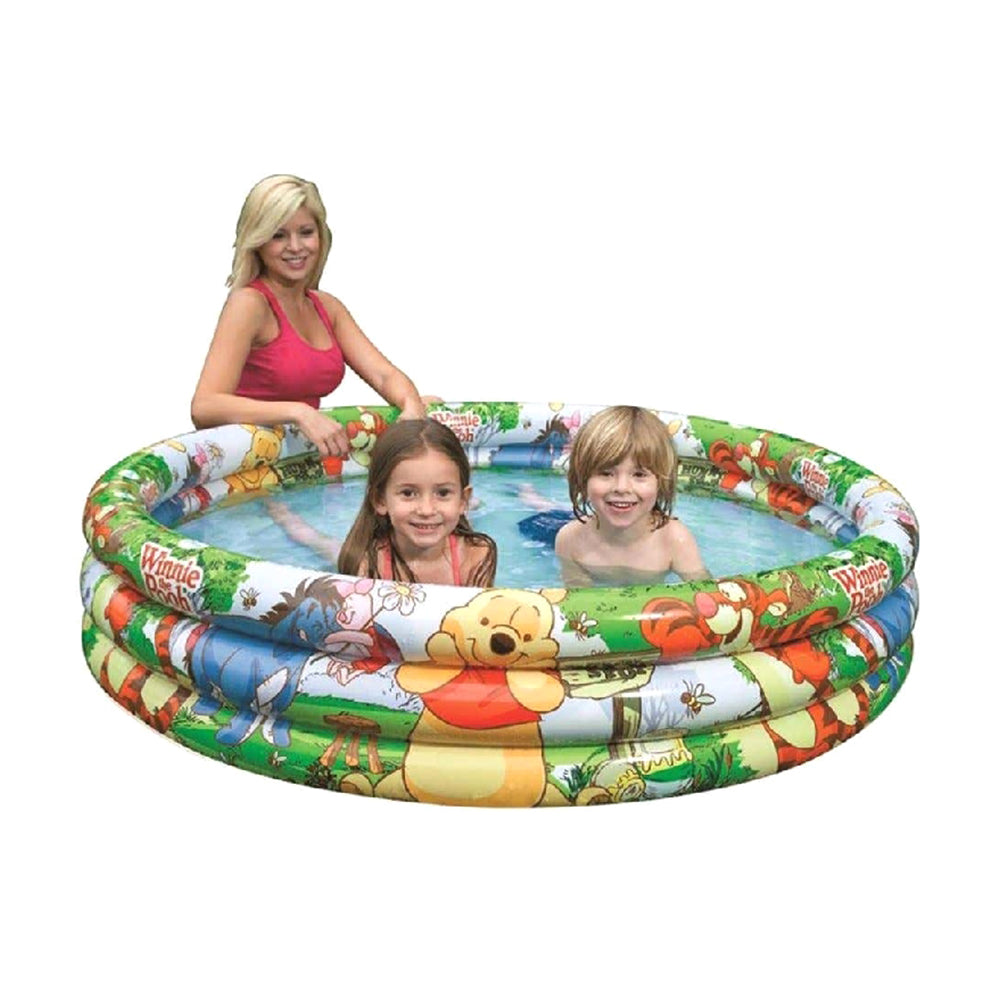 INTEX Disney Winnie the Pooh Inflatable Pool – Licensed Character Kids Wading Pool with Padded Floor
