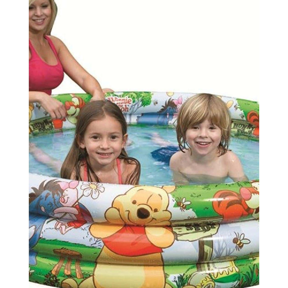 INTEX Disney Winnie the Pooh Inflatable Pool – Licensed Character Kids Wading Pool with Padded Floor - Image 2