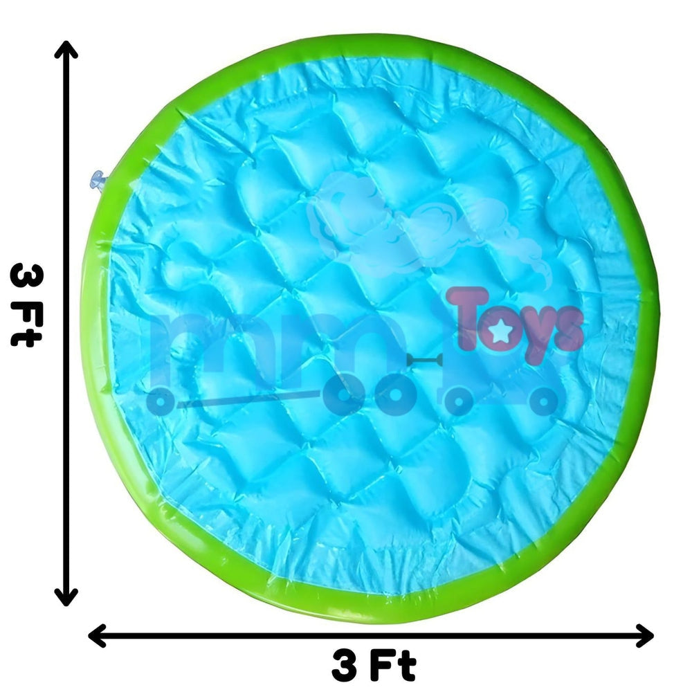 INTEX Sunset Glow Baby Pool – 3-Ring Rainbow Inflatable Splash Pool with Soft Padded Safety Floor - Image 6
