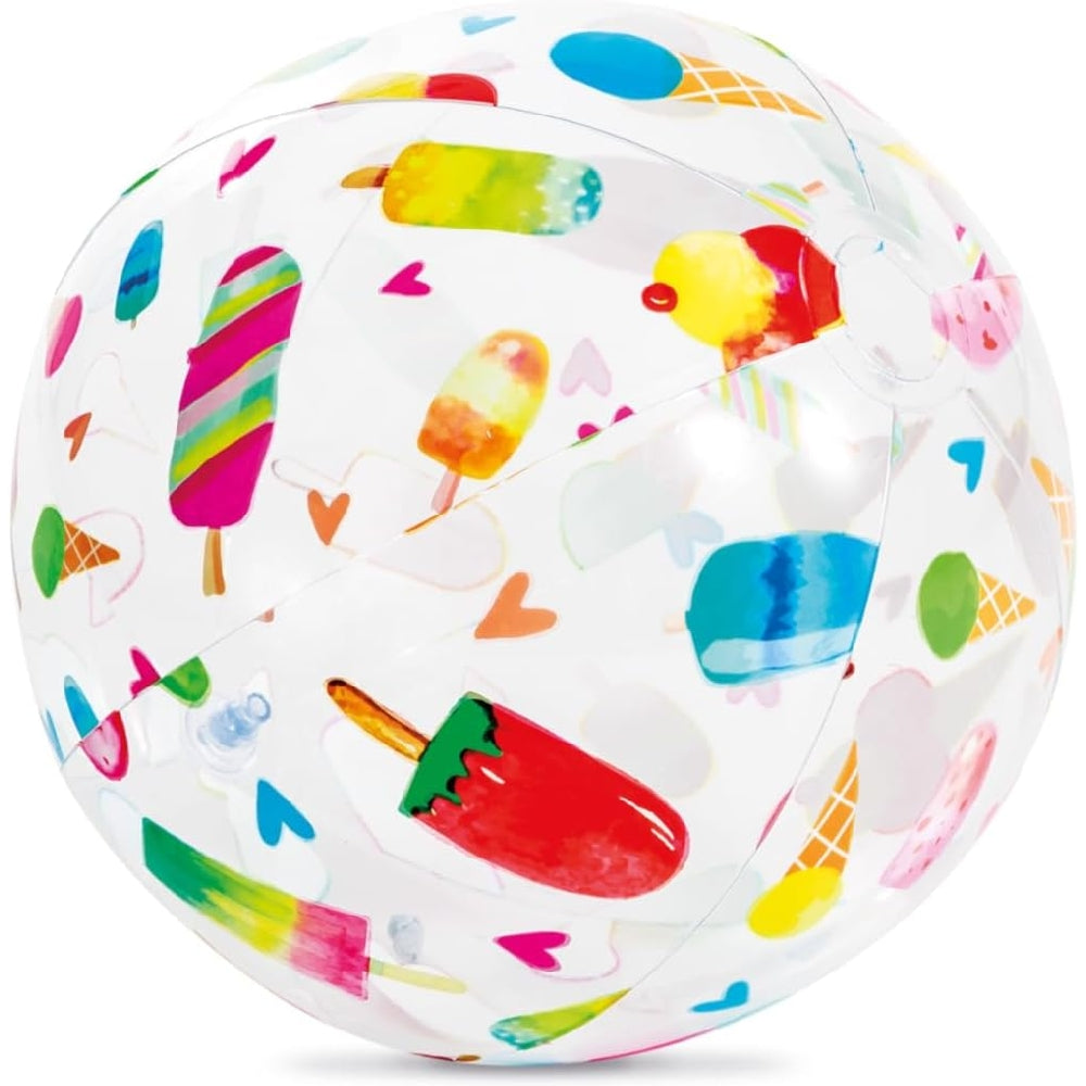 INTEX Lively Printed Beach Ball – High-Visibility Patterned Inflatable Ball for Pool Parties - Image 3