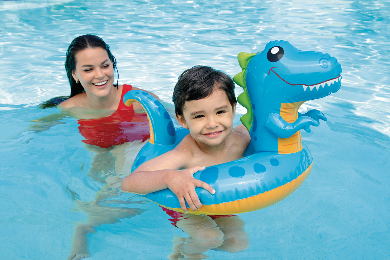 INTEX Big Animal Ring Float Assortment – 3D Character Inflatable Tubes for Imaginative Pool Play - Image 4