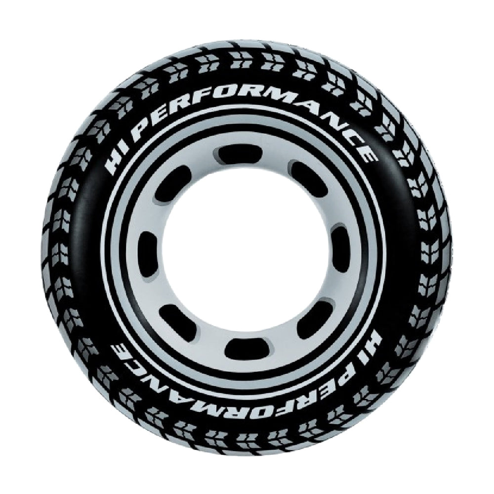 INTEX Radial Tire Inflatable Tube – Heavy-Duty Rubber-Look Swim Ring for Rugged Water Play