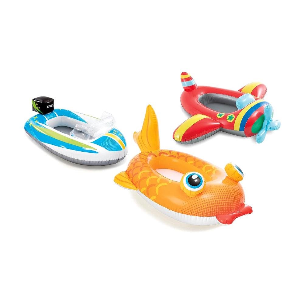 INTEX Pool Cruisers Inflatable Water Toys – Fun Car, Plane, and Boat Themed Floats for Toddlers