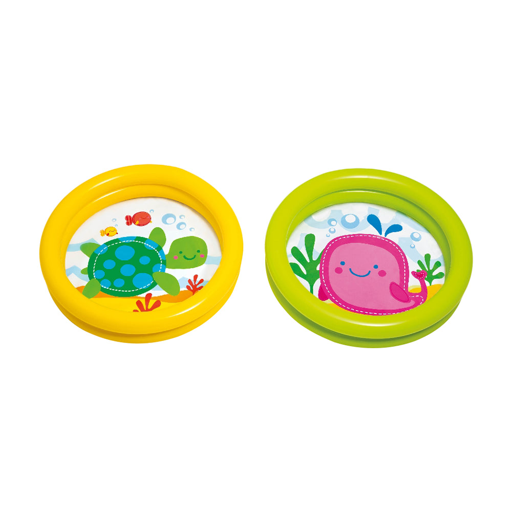 INTEX 2-Ring My First Pool – Shallow Inflatable Baby Splash Pad with Extra-Soft Padded Floor