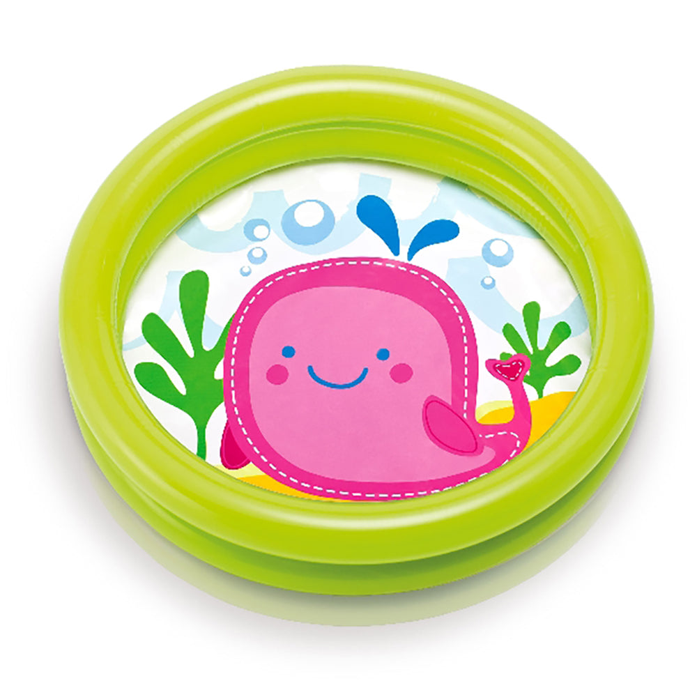 INTEX 2-Ring My First Pool – Shallow Inflatable Baby Splash Pad with Extra-Soft Padded Floor - Image 4
