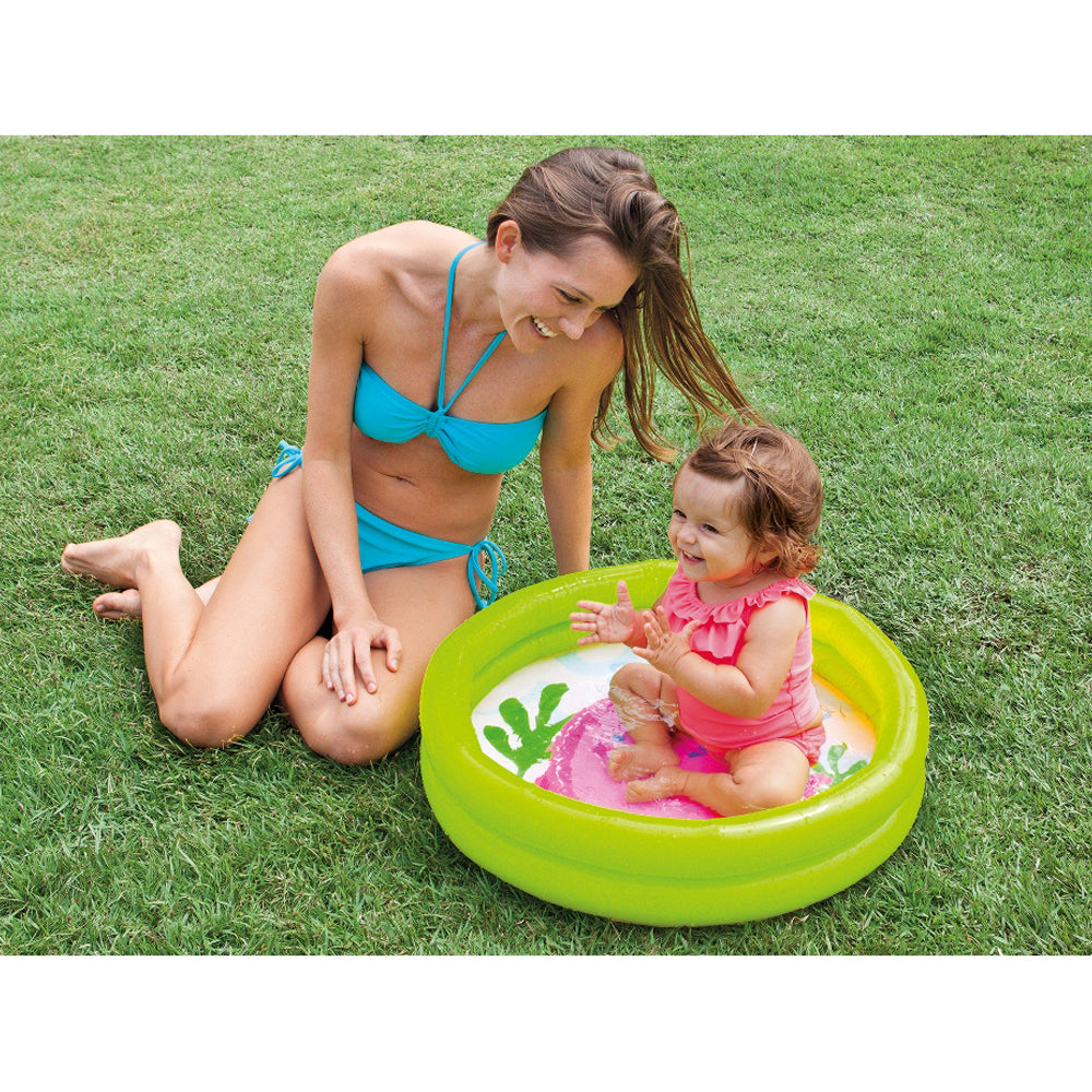 INTEX 2-Ring My First Pool – Shallow Inflatable Baby Splash Pad with Extra-Soft Padded Floor - Image 7
