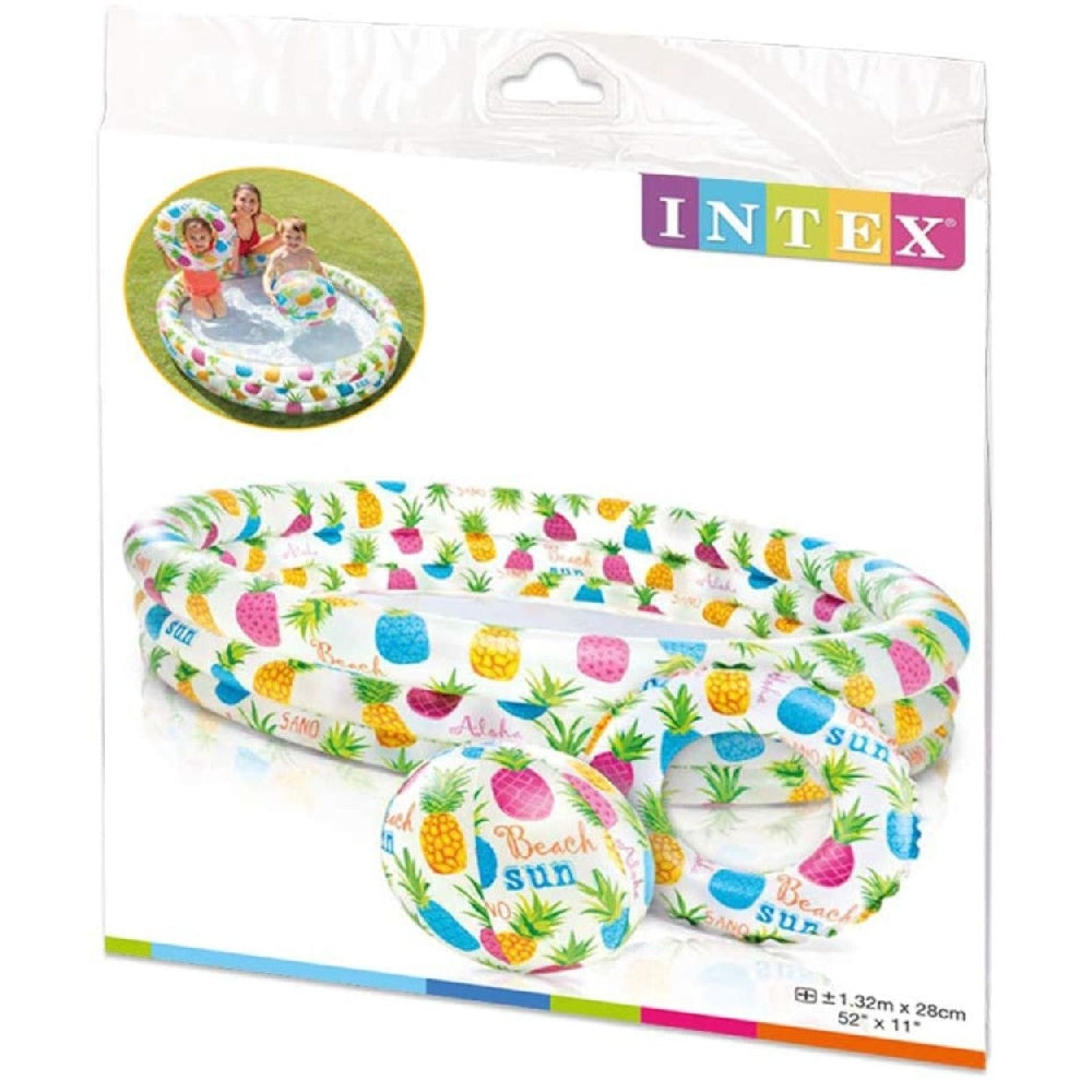 INTEX Pineapple Splash Pool Set (3-Pack) – Fun Inflatable Fruit Pools for Parties and Backyard Play - Image 2