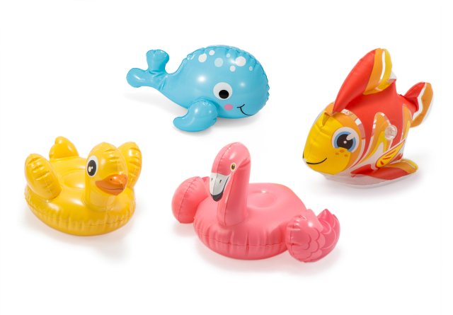 INTEX Puff 'N Play Water Toys – Assorted Animal Inflatable Bath & Pool Toys for Small Hands
