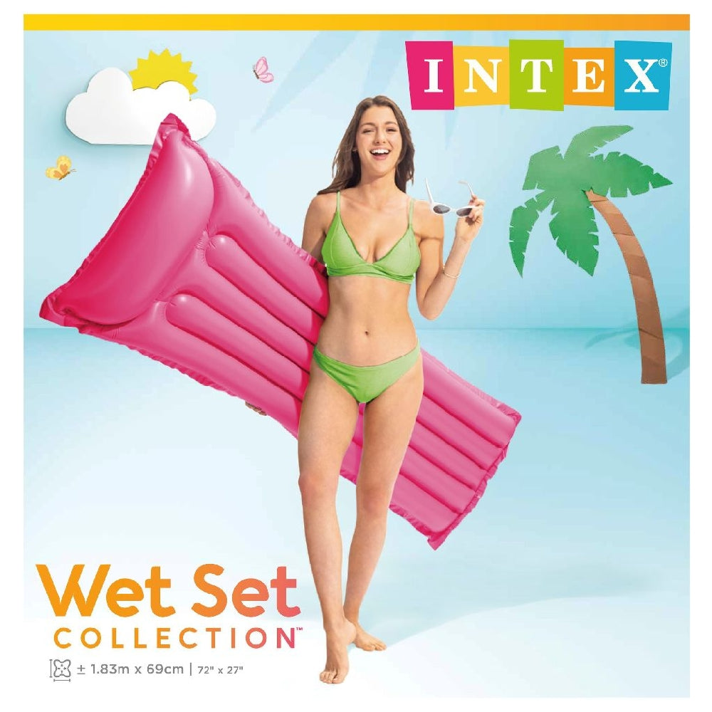 INTEX Economat Inflatable Pool Mattress – Budget-Friendly Classic Floating Water Lounge (Assorted Colors) - Image 6